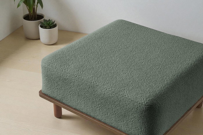 Atelier Del Sofa Puff Texturizado Coco Verde